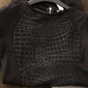 H&M slim fit black dress